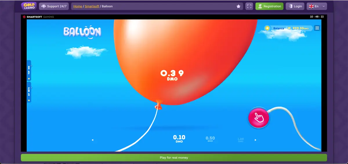 Balloon en Gold casino: jugá con multiplicadores en Argentina