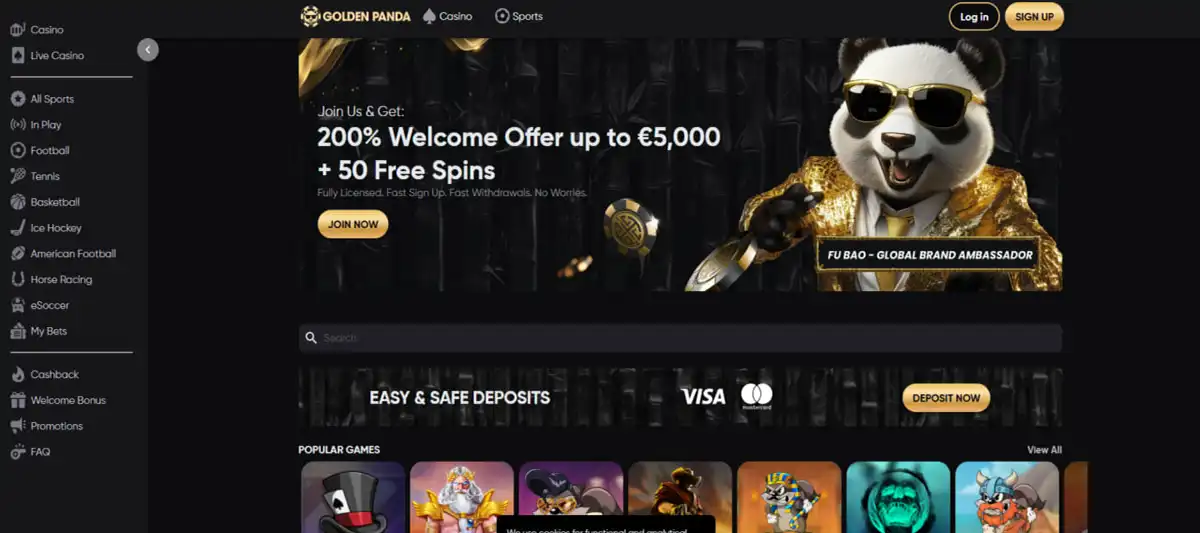 Balloon en el casino Golden Panda