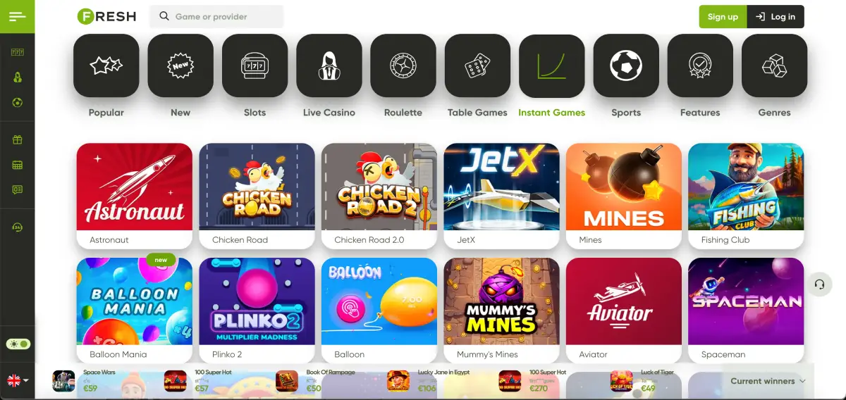 Real-time Balloon crash game on Fresh platform