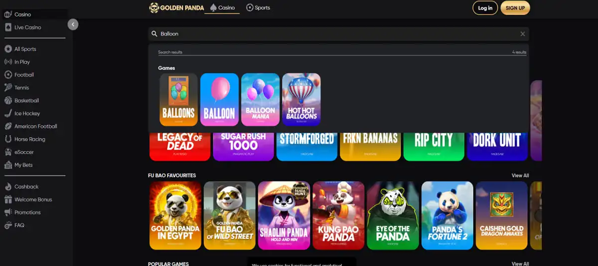 Cómo encontrar Balloon game en los resultados de búsqueda de Fast Slots Cómo encontrar Balloon game en los resultados de búsqueda de Fast Slots